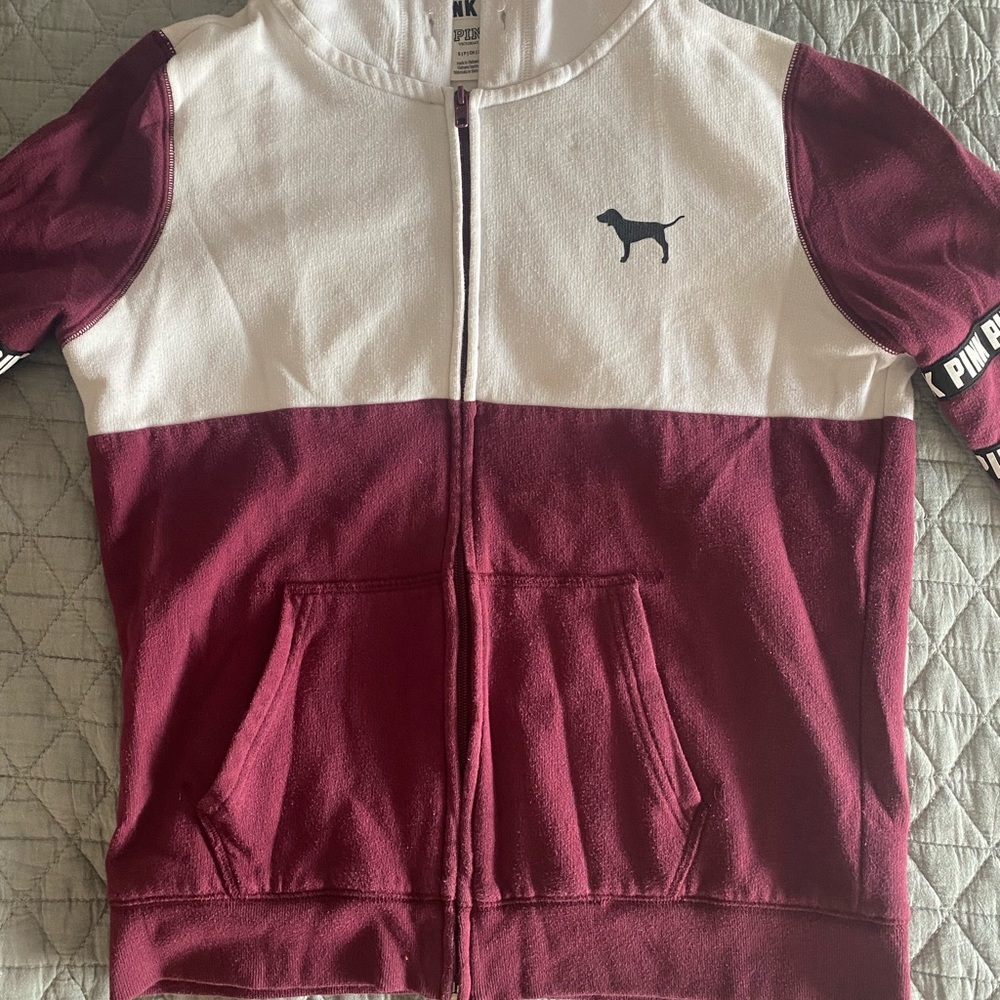 Pink zip-up jacket